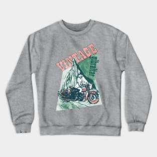 Retro Vintage Gibraltar Harley illustration Crewneck Sweatshirt